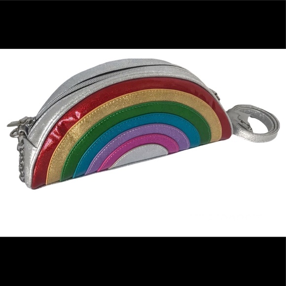 Glitter Rainbow LGBT Sparkle Clutch Micro Bag Mini - Picture 2 of 9